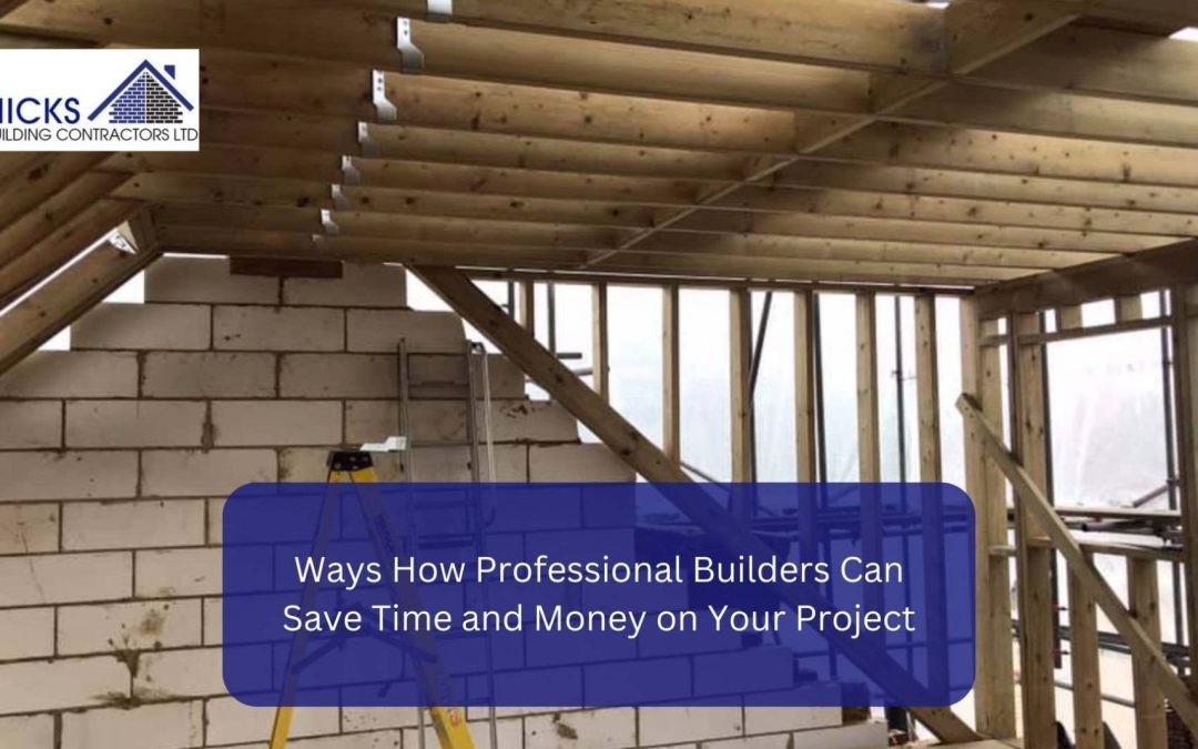 Ways How Professional Builders Can Save Time and Money on Your Project
